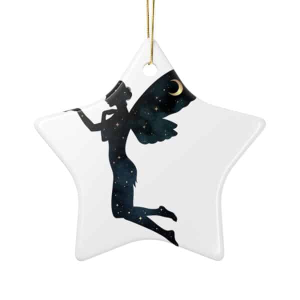 Enchanting Fairy Ceramic Ornaments – Two-Sided Holiday Decor - Image 10
