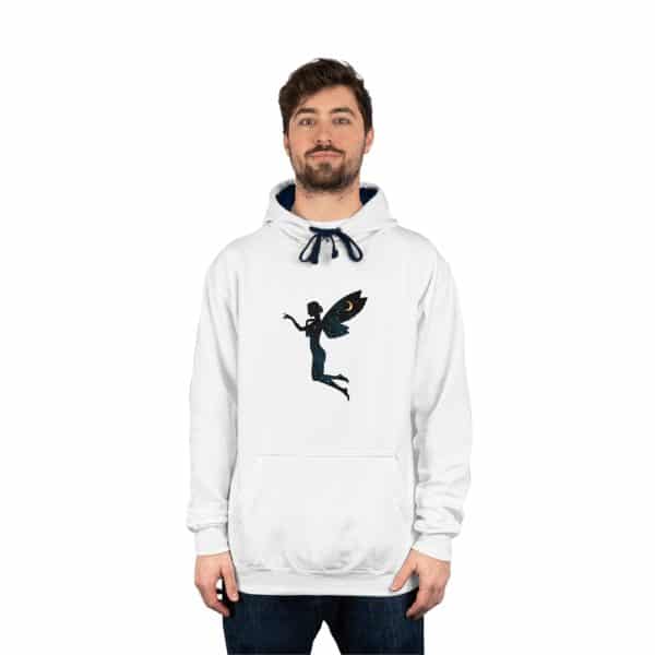 Whimsical Angel Unisex Varsity Hoodie - Cozy & Stylish - Image 3