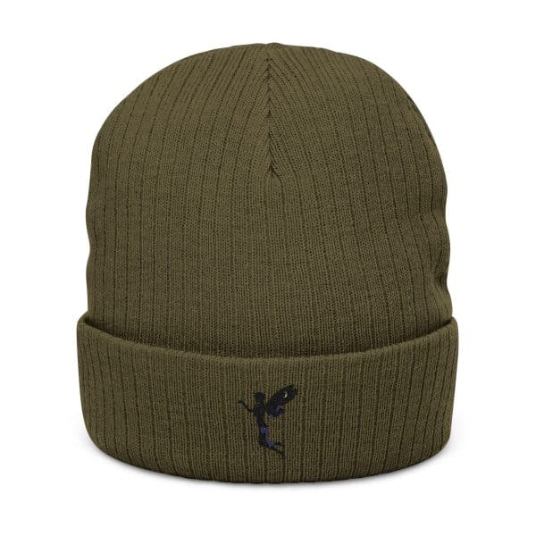 Celestial Fairy Cozy Ribbed Knit Beanie with Embroidery - Perfect for Winter and Outdoor Adventures - Image 11