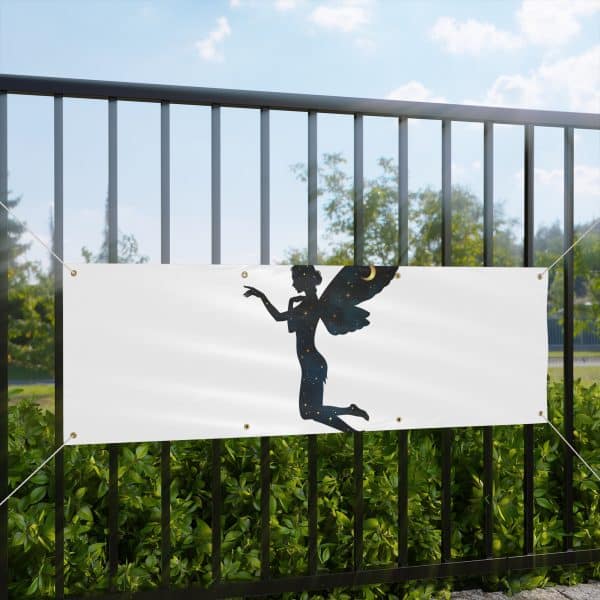 Fairy Silhouette Garden Banner - Mystical Decor for Celebrations & Events - Image 5