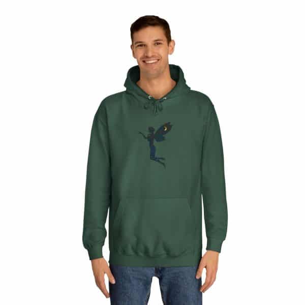 Fairy Design Unisex College Hoodie - Dreamy and Unique Campus Wear - Image 35