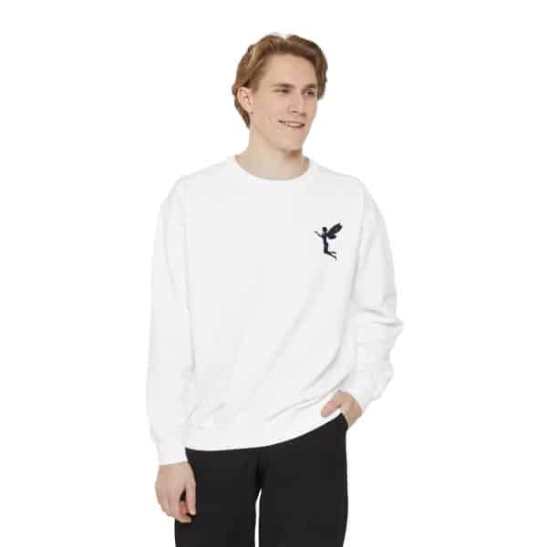Fairy-Inspired Unisex Garment-Dyed Sweatshirt – Cozy and Playful Style - Image 3