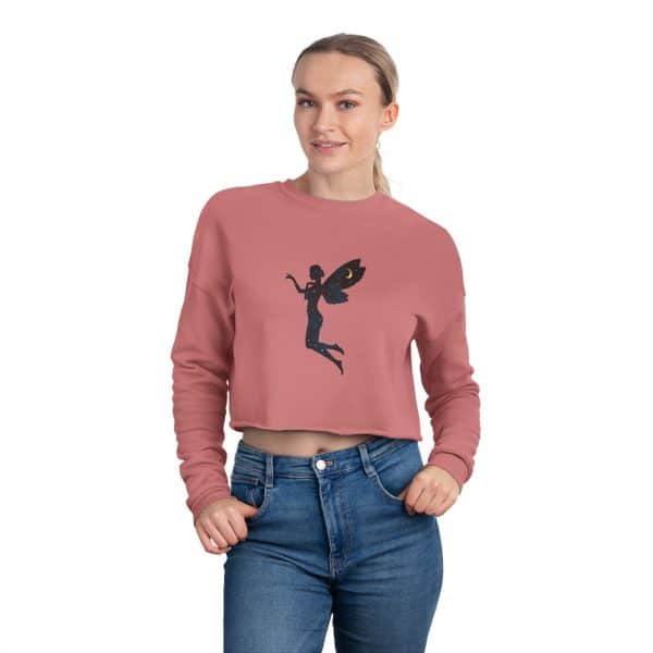 Magical Fairy Cropped Sweatshirt for Women - Perfect for Cozy Nights and Gift Giving - Image 4