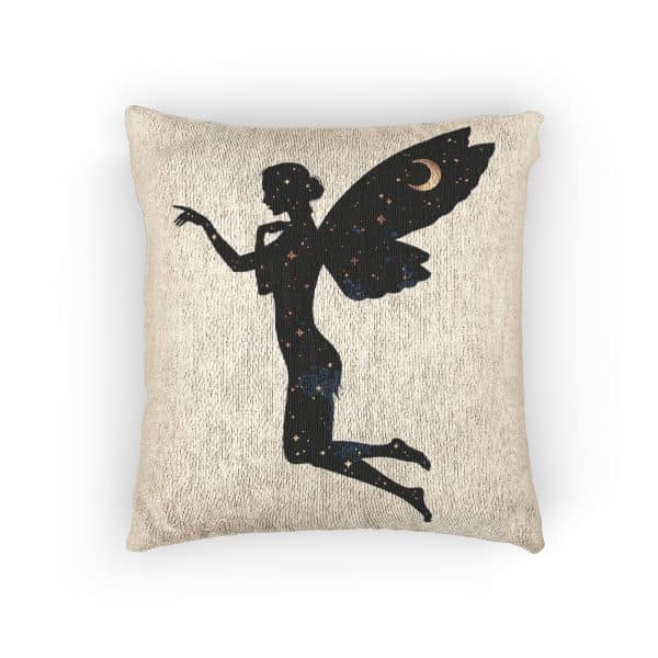Celestial Fairy Woven Pillow | Magical Home Decor for Dreamers - Image 3