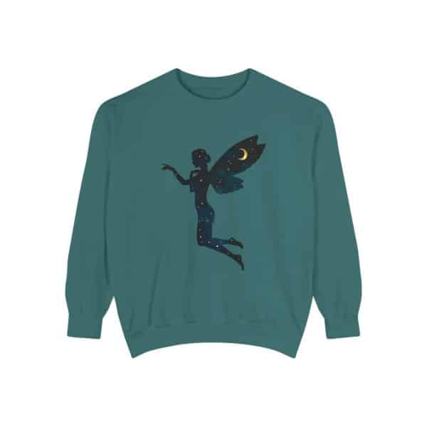 Celestial Fairy Unisex Garment-Dyed Sweatshirt - Cozy and Dreamy Style - Image 29
