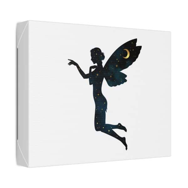Whimsical Fairy Night Sky Canvas Art - Image 2