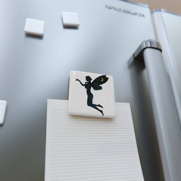 Celestial Fairy Porcelain Magnet - Magical Decor for Dreamers & Art Lovers - Image 4