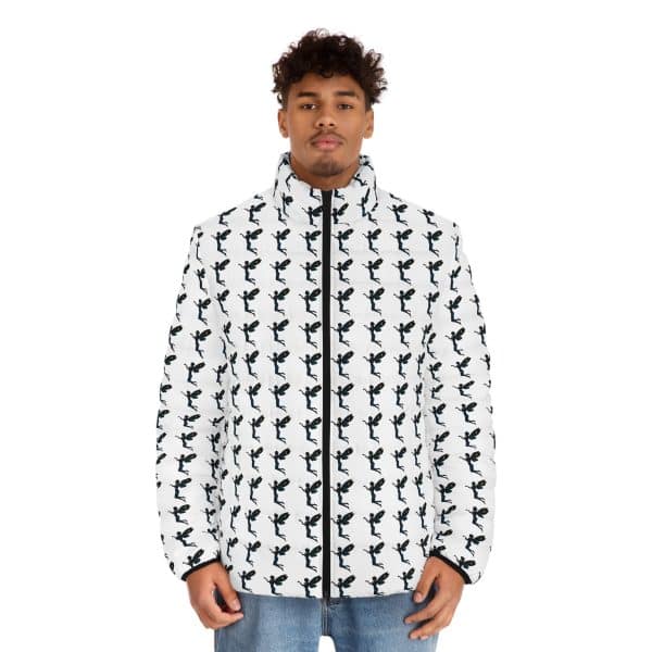 Celestial Fairy Stylish Men's Puffer Jacket with Unique Pattern - Perfect for Casual and Outdoor Wear - Image 7