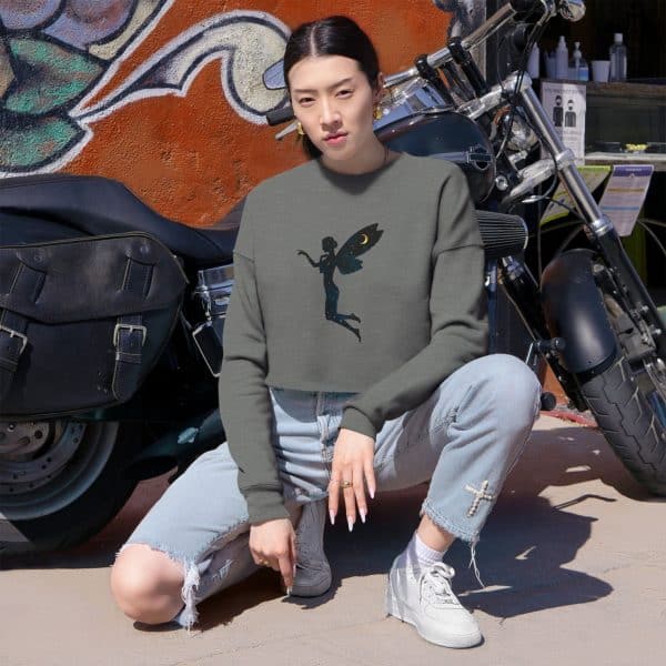 Magical Fairy Cropped Sweatshirt for Women - Perfect for Cozy Nights and Gift Giving - Image 7