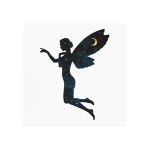 Celestial Fairy Square Magnet - Night Sky Decor