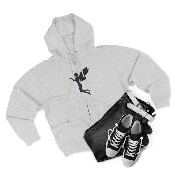 Enchanted Fairy Unisex Zip Hoodie | Magical Cozy Apparel for Fantasy Lovers - Image 3