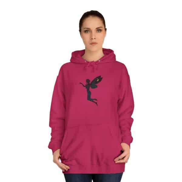 Fairy Design Unisex College Hoodie - Dreamy and Unique Campus Wear - Image 64