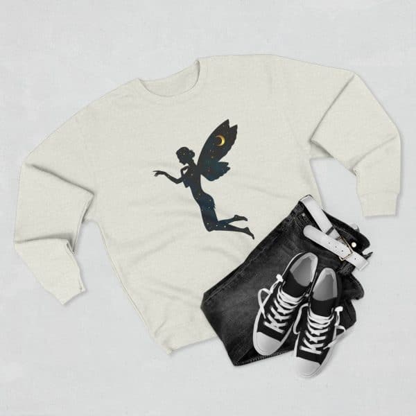 Celestial Fairy Unisex Crewneck Sweatshirt - Dreamy Night Sky Design - Image 15