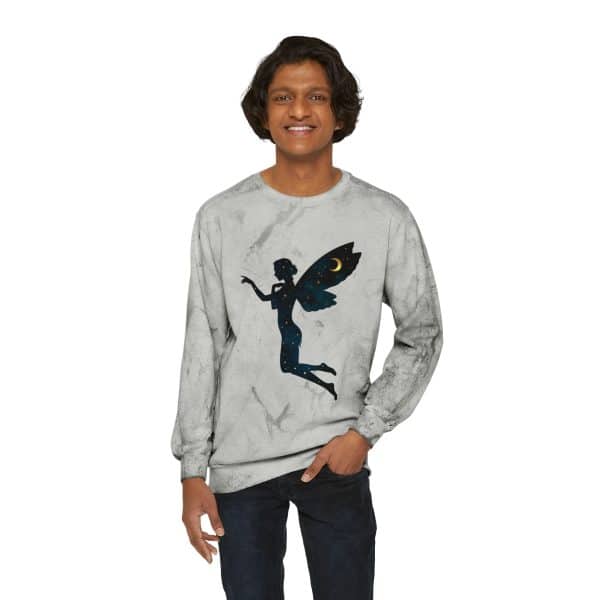 Celestial Fairy Unisex Color Blast Crewneck Sweatshirt - Image 3