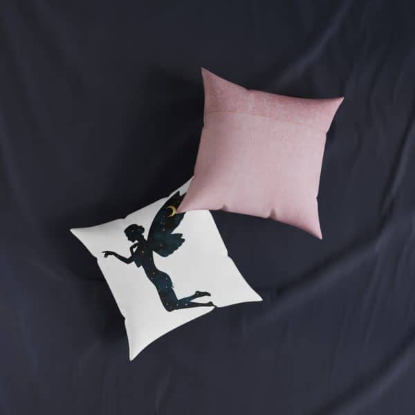 Celestial FairySquare Pillow - Pink Back - Image 7