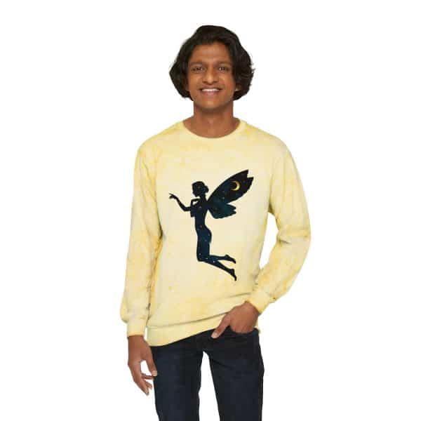 Celestial Fairy Unisex Color Blast Crewneck Sweatshirt - Image 3