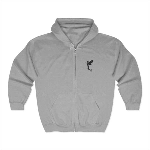 Fairy Silhouette Unisex Zip-Up Hoodie - Cozy and Stylish Casualwear - Image 7