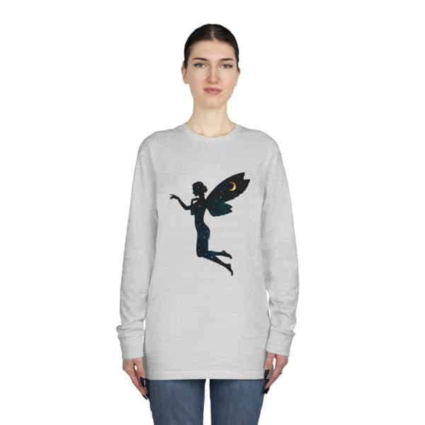 Celestial Fairy Long Sleeve Crewneck Tee - Dreamy Enchantment for Magical Souls - Image 8