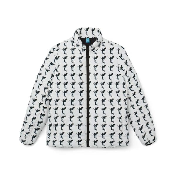 Celestial Fairy Stylish Women's Puffer Jacket with Cactus Print - Cozy & Trendy Outerwear