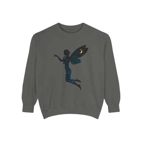 Celestial Fairy Unisex Garment-Dyed Sweatshirt - Cozy and Dreamy Style - Image 13
