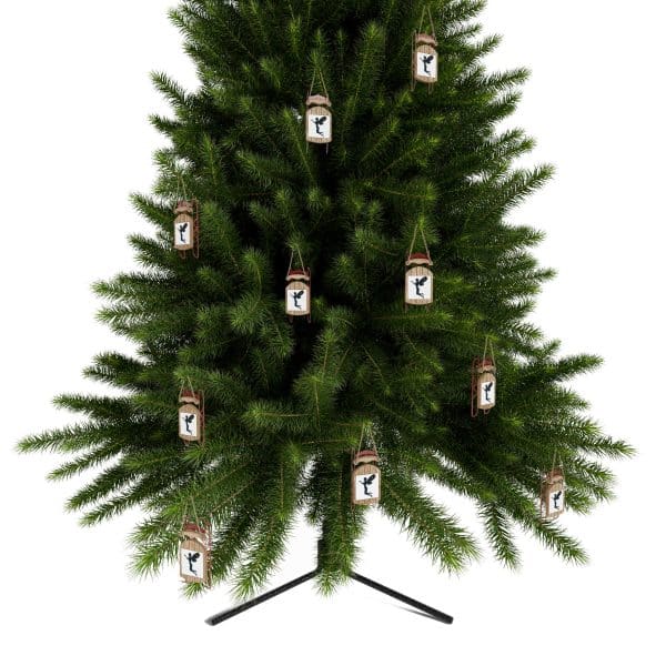 Whimsical Sled Ornament with Fairy Design - Holiday Decor for Winter Celebrations - Image 10