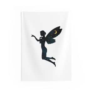 Enchanted Fairy Night Sky Wall Tapestry - Celestial Home Decor