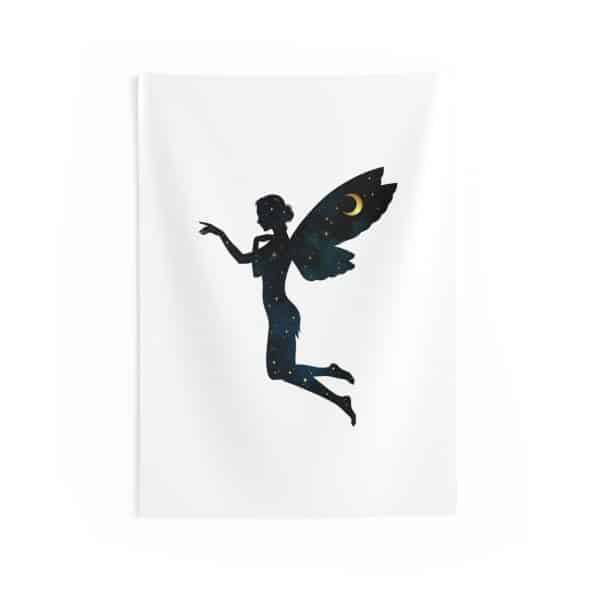 Enchanted Fairy Night Sky Wall Tapestry - Celestial Home Decor
