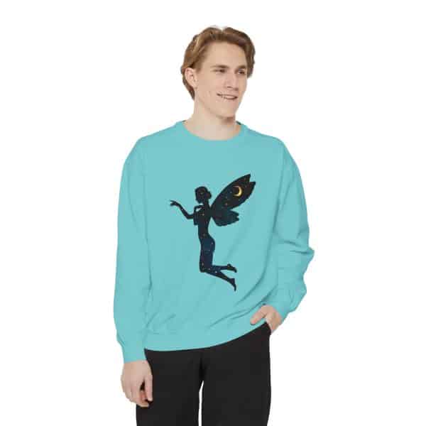 Celestial Fairy Unisex Garment-Dyed Sweatshirt - Cozy and Dreamy Style - Image 23