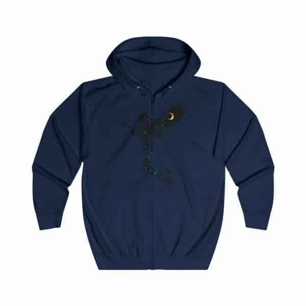 Celestial Fairy Unisex Full Zip Hoodie - Magical Night Sky Design - Image 17