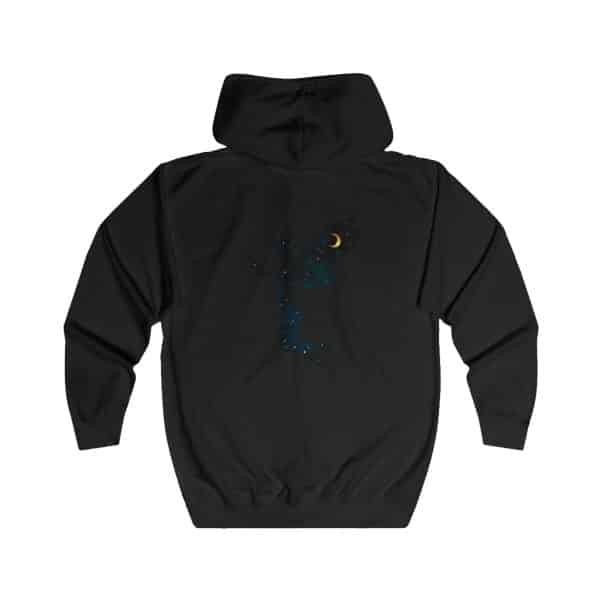 Celestial Fairy Unisex Full Zip Hoodie - Magical Night Sky Design - Image 8