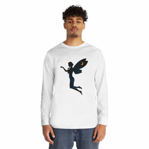 Celestial Fairy Long Sleeve Crewneck Tee - Dreamy Enchantment for Magical Souls - Image 3