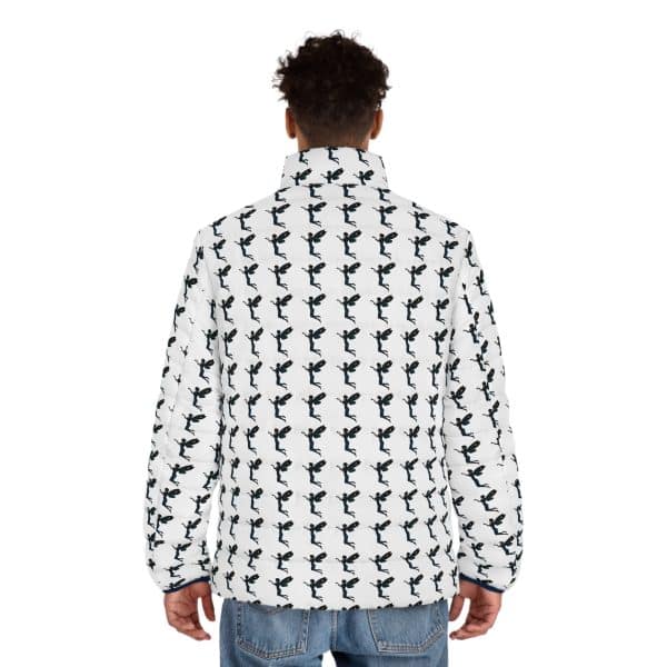 Celestial Fairy Stylish Men's Puffer Jacket with Unique Pattern - Perfect for Casual and Outdoor Wear - Image 4