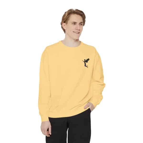 Fairy-Inspired Unisex Garment-Dyed Sweatshirt – Cozy and Playful Style - Image 11