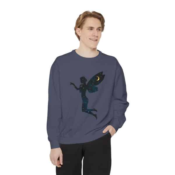 Celestial Fairy Unisex Garment-Dyed Sweatshirt - Cozy and Dreamy Style - Image 59