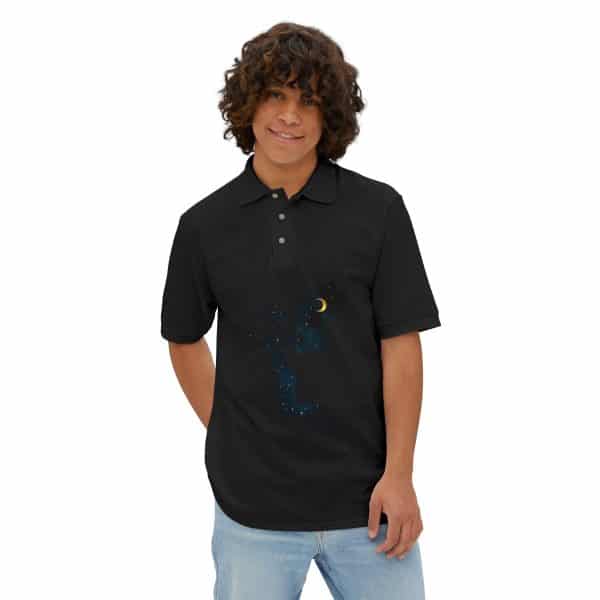 Celestial Fairy Men's Piqué Polo - Image 7