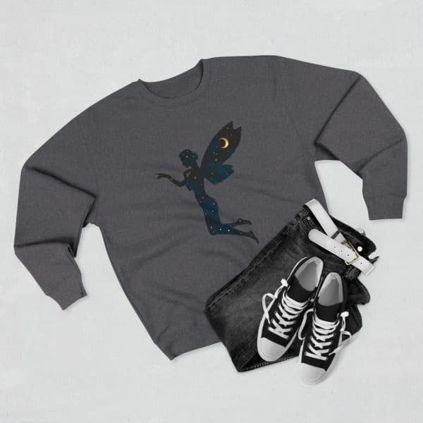 Celestial Fairy Unisex Crewneck Sweatshirt - Dreamy Night Sky Design - Image 7