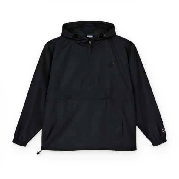 Celestial Fairy Champion Unisex Packable Anorak Jacket - Vibrant Orange with Fairy Design - Image 13