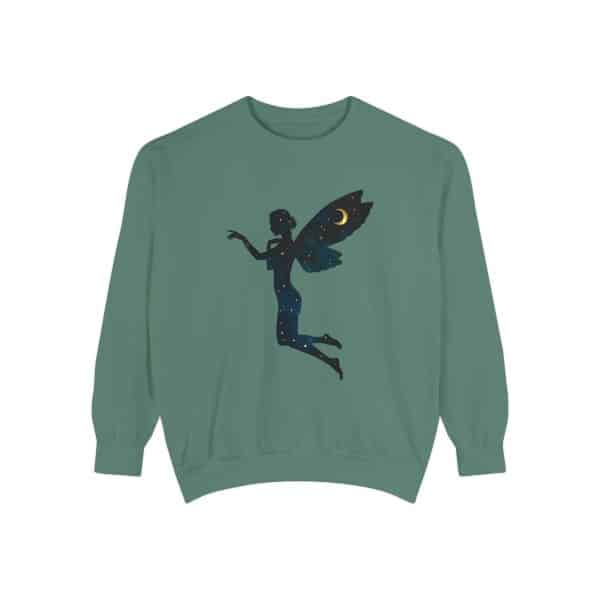 Celestial Fairy Unisex Garment-Dyed Sweatshirt - Cozy and Dreamy Style - Image 25