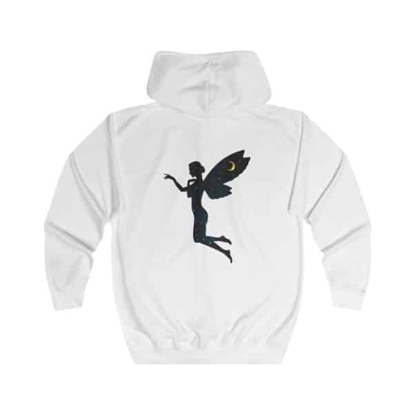 Celestial Fairy Unisex Full Zip Hoodie - Magical Night Sky Design - Image 2