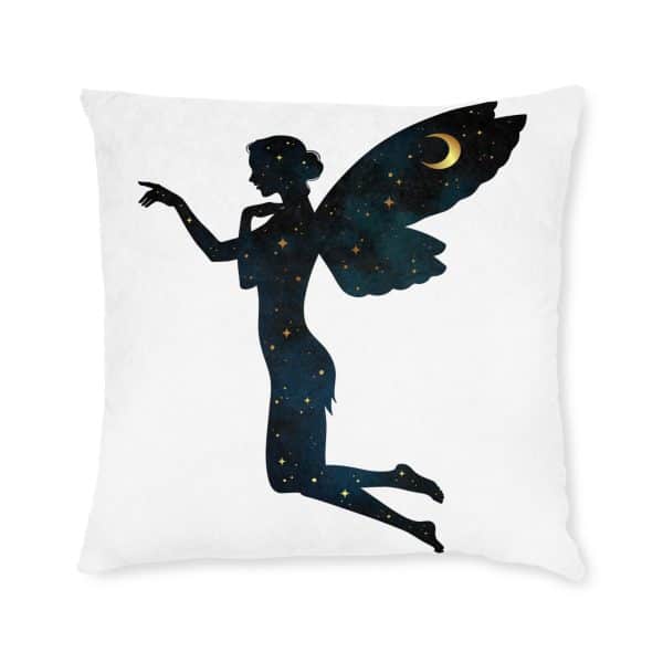 Celestial FairySquare Pillow - Pink Back - Image 9
