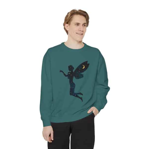 Celestial Fairy Unisex Garment-Dyed Sweatshirt - Cozy and Dreamy Style - Image 31