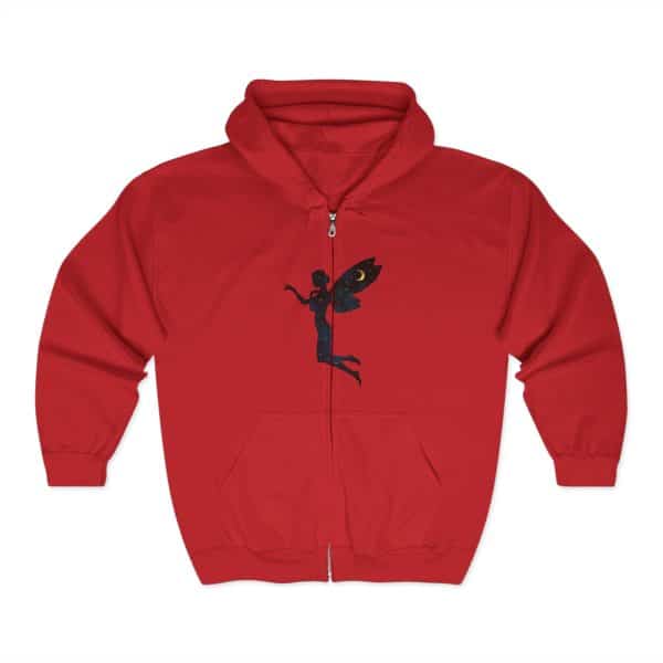 Fairy Design Unisex Zip Hoodie – Cozy Hooded Sweatshirt for Fantasy Lovers - Image 27