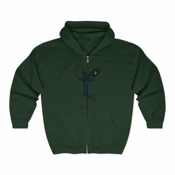 Fairy Design Unisex Zip Hoodie – Cozy Hooded Sweatshirt for Fantasy Lovers - Image 13
