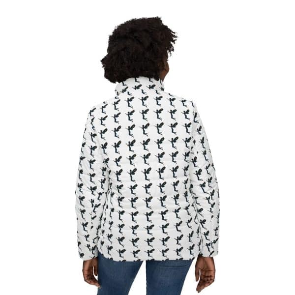Celestial Fairy Stylish Women's Puffer Jacket with Cactus Print - Cozy & Trendy Outerwear - Image 4