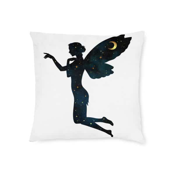 Celestial FairySquare Pillow - Pink Back - Image 5