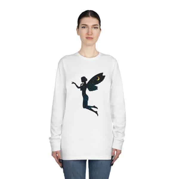 Celestial Fairy Long Sleeve Crewneck Tee - Dreamy Enchantment for Magical Souls - Image 4