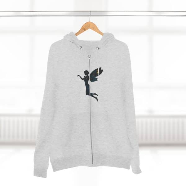 Enchanted Fairy Unisex Zip Hoodie | Magical Cozy Apparel for Fantasy Lovers - Image 4