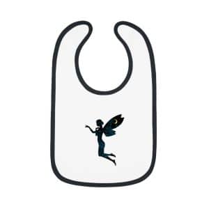 Celestial Fairy Baby Contrast Trim Jersey Bib