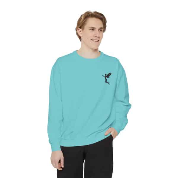 Fairy-Inspired Unisex Garment-Dyed Sweatshirt – Cozy and Playful Style - Image 23