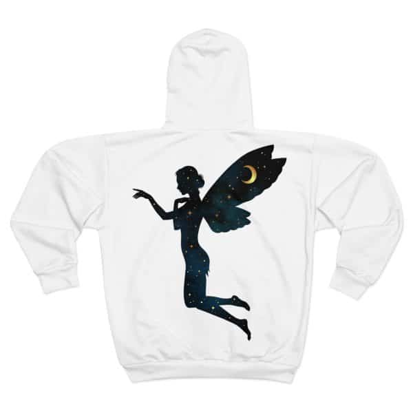 Celestial Fairy Unisex Zip Hoodie (AOP) - Image 2